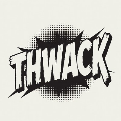 Thwack Comic Book Text Effect