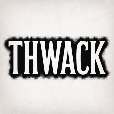 Thwack Text Illustration