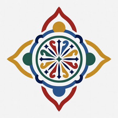 Colorful Moroccan Mandala Design