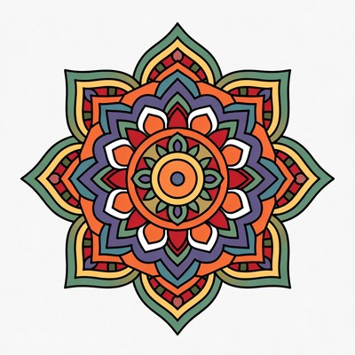 Colorful Mandala Illustration
