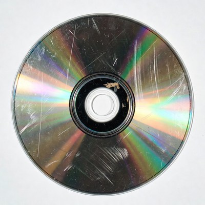 Scratched CD Disc