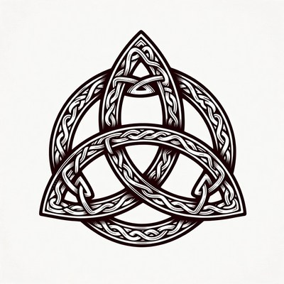 Triquetra Celtic Knot Symbol
