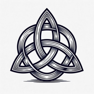 Triquetra Celtic Knot Symbol