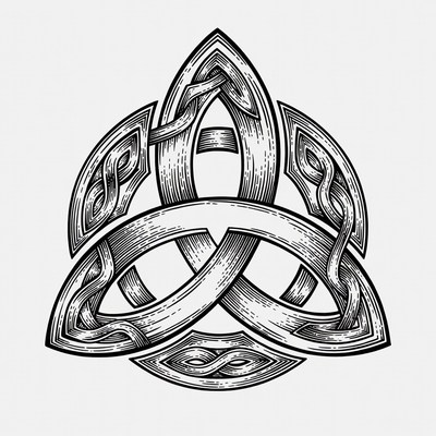 Triquetra Celtic Knot Symbol