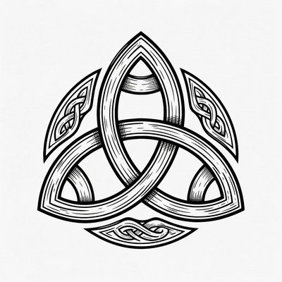 Triquetra Celtic Knot Symbol