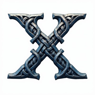 Viking Celtic Knot X Symbol