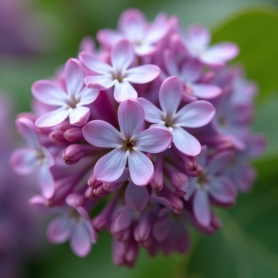 Lilac Flower Cluster Bloom