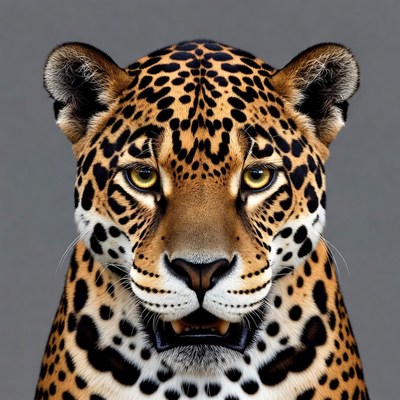 Jaguar close-up portrait