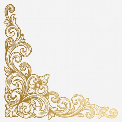 Gold Ornate Corner Border