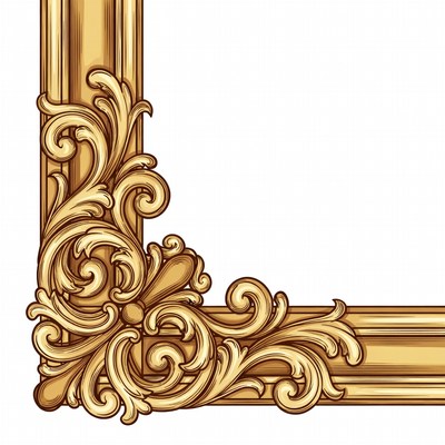 Ornate Gold Picture Frame Corner