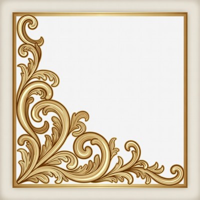 Gold Ornate Corner Frame