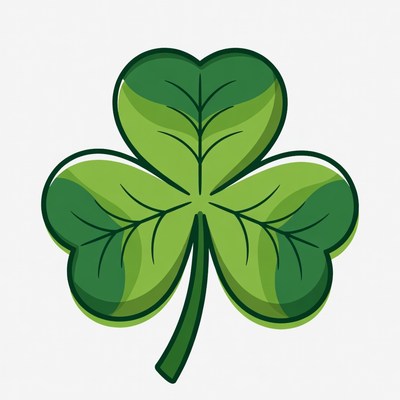 Three-leaf clover illustration