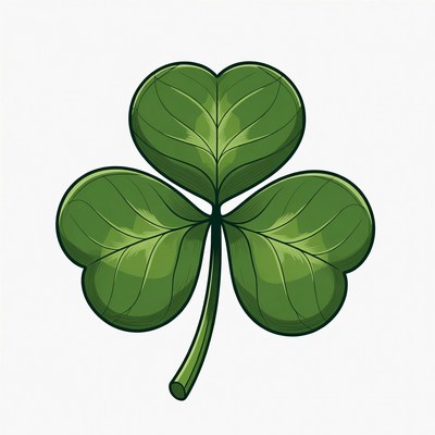 Four-Leaf Clover Illustration
