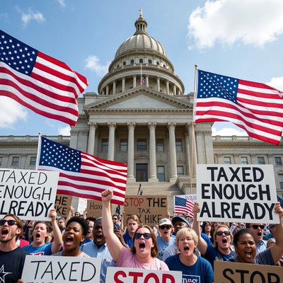 Anti-Tax Hike Protest at Capitol