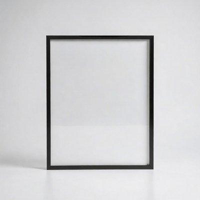 Empty Black Picture Frame
