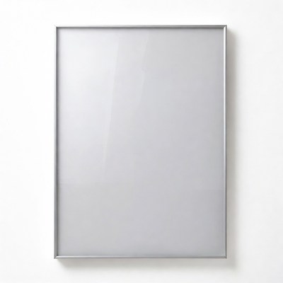 Empty Silver Picture Frame
