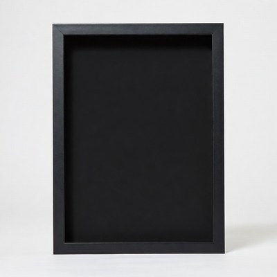 Empty Black Shadow Box Frame
