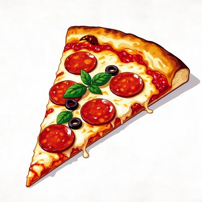 Pepperoni Pizza Slice