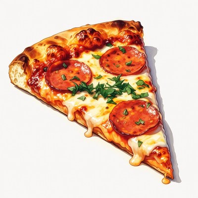 Pepperoni Pizza Slice