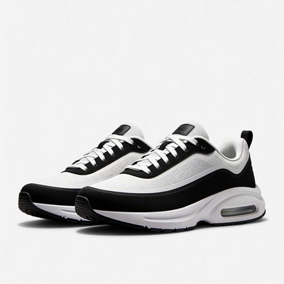 Black and White Air Cushion Sneakers