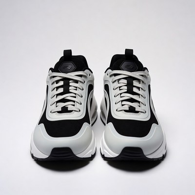 Grey Black Balenciaga Sneakers Pair