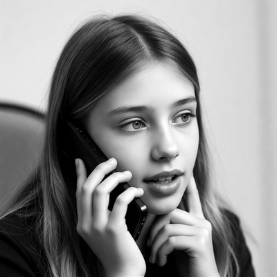 Girl talking on phone