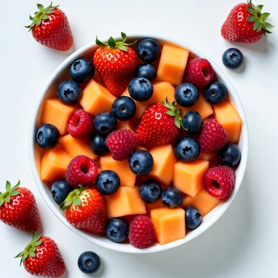 Fresh Berry Fruit Salad Bowl