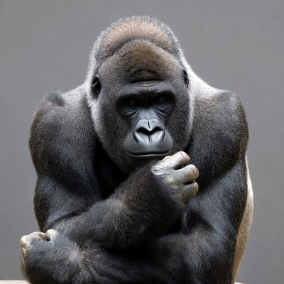 Gorilla with arms crossed
