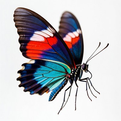 Colorful butterfly with vibrant wings