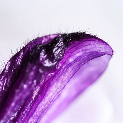 Purple Leaf Macro Closeup
