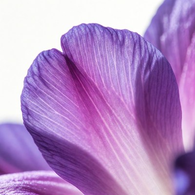 Purple Orchid Petal Closeup