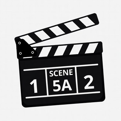 Black Clapperboard Scene 1 5A 2
