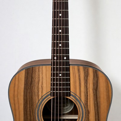 Acoustic Guitar with Tiger Wood Grain