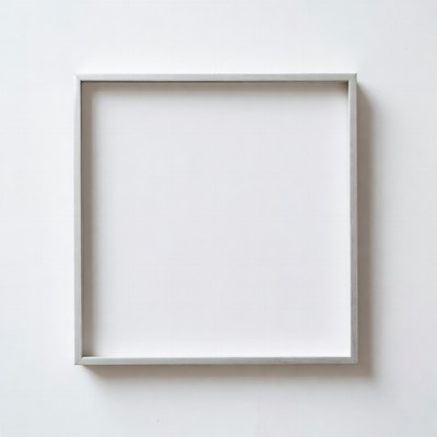 Empty Silver Picture Frame