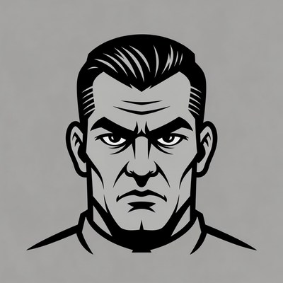 Angry man illustration