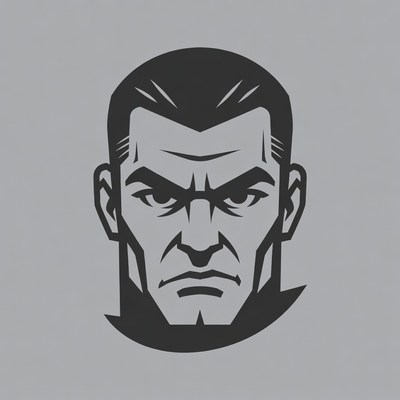 Angry man illustration