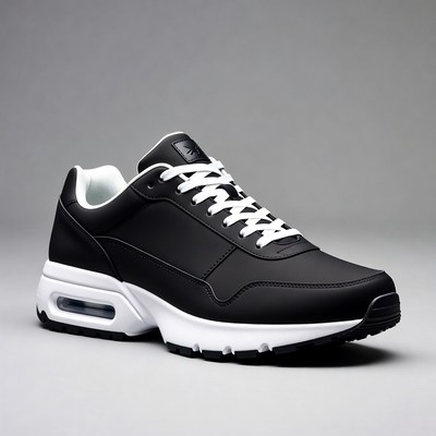 Black Air Cushion Sneakers