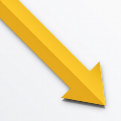 Yellow Downward Arrow