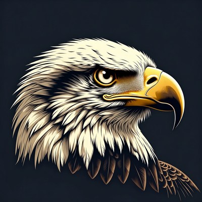 Bald Eagle Head Closeup