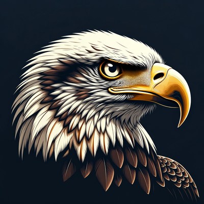 Bald Eagle Head Closeup