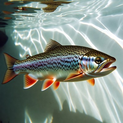 Rainbow Trout Underwater