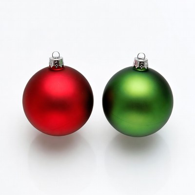 Red and Green Christmas Ornaments