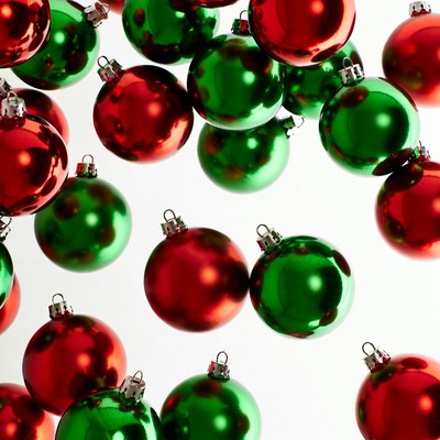 Red and Green Christmas Ornaments