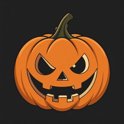Jack-o'-lantern pumpkin illustration