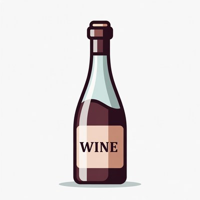 Wine Bottle Illustration