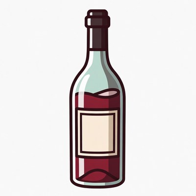 Wine Bottle Illustration
