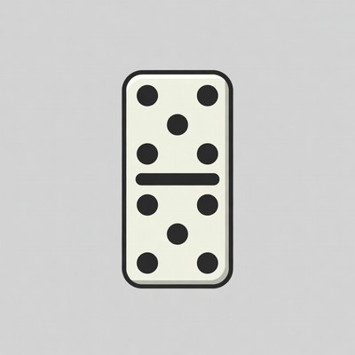 Double Six Domino Tile