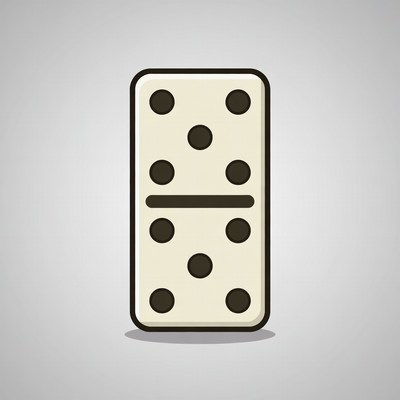 Double Six Domino Tile