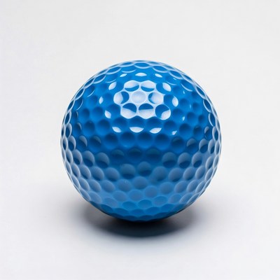 Blue Golf Ball