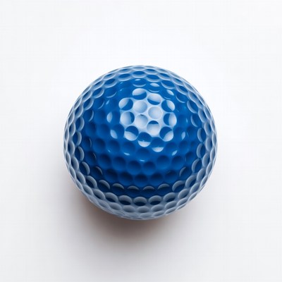 Blue golf ball